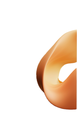 abstract small orange swirl